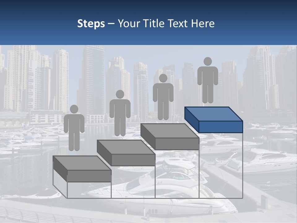 A Group Of Boats Are Docked In A Harbor PowerPoint Template