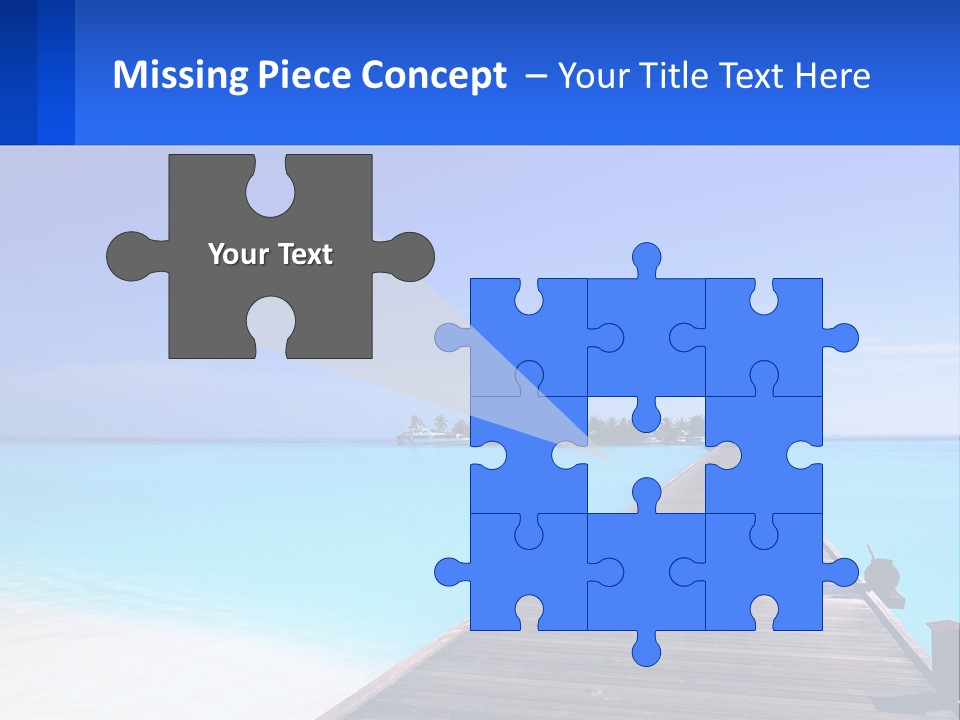 A Pier Leading Into The Ocean With A Boat In The Distance PowerPoint Template