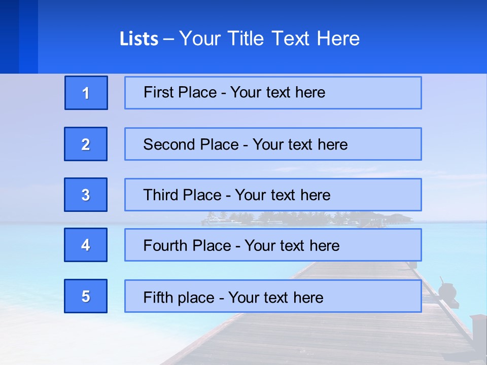 A Pier Leading Into The Ocean With A Boat In The Distance PowerPoint Template