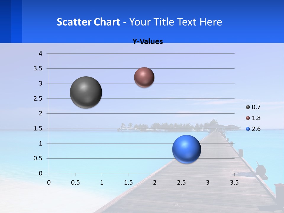 A Pier Leading Into The Ocean With A Boat In The Distance PowerPoint Template