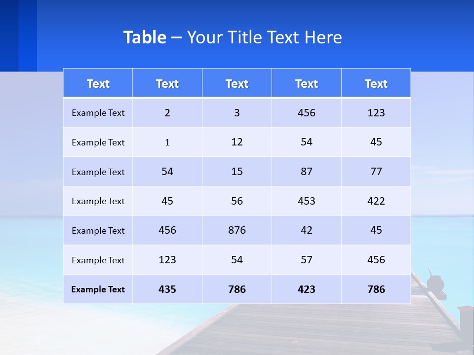 A Pier Leading Into The Ocean With A Boat In The Distance PowerPoint Template