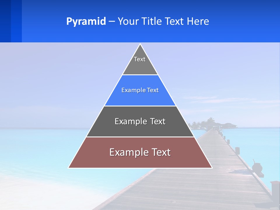 A Pier Leading Into The Ocean With A Boat In The Distance PowerPoint Template