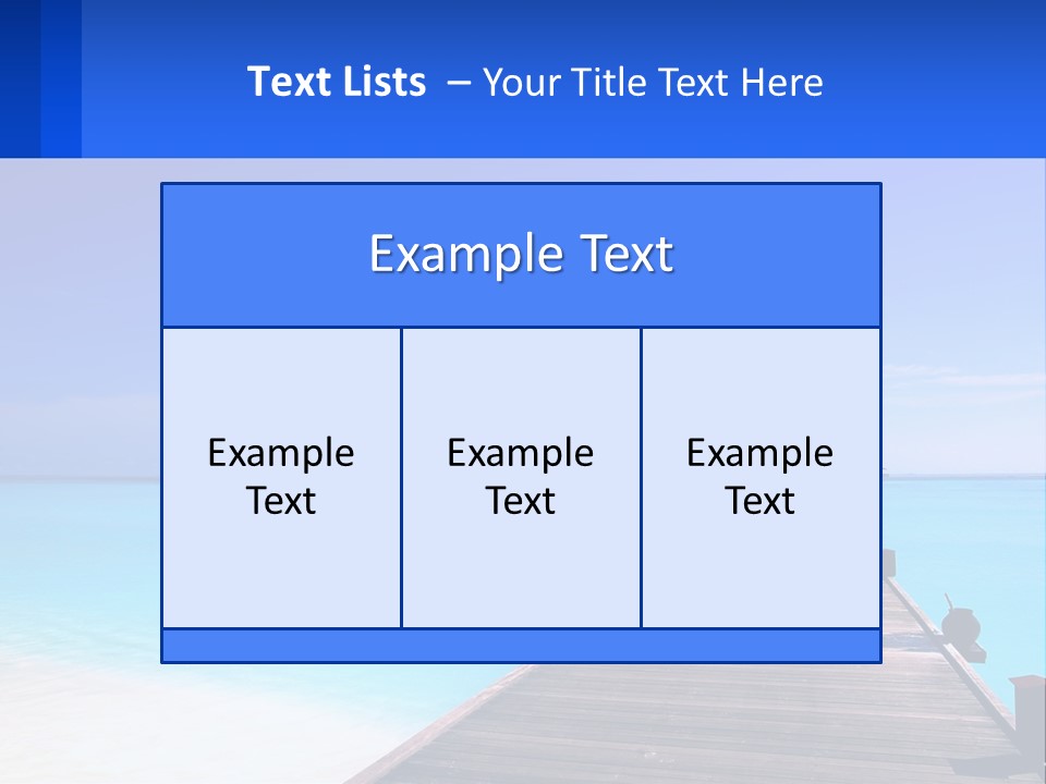 A Pier Leading Into The Ocean With A Boat In The Distance PowerPoint Template