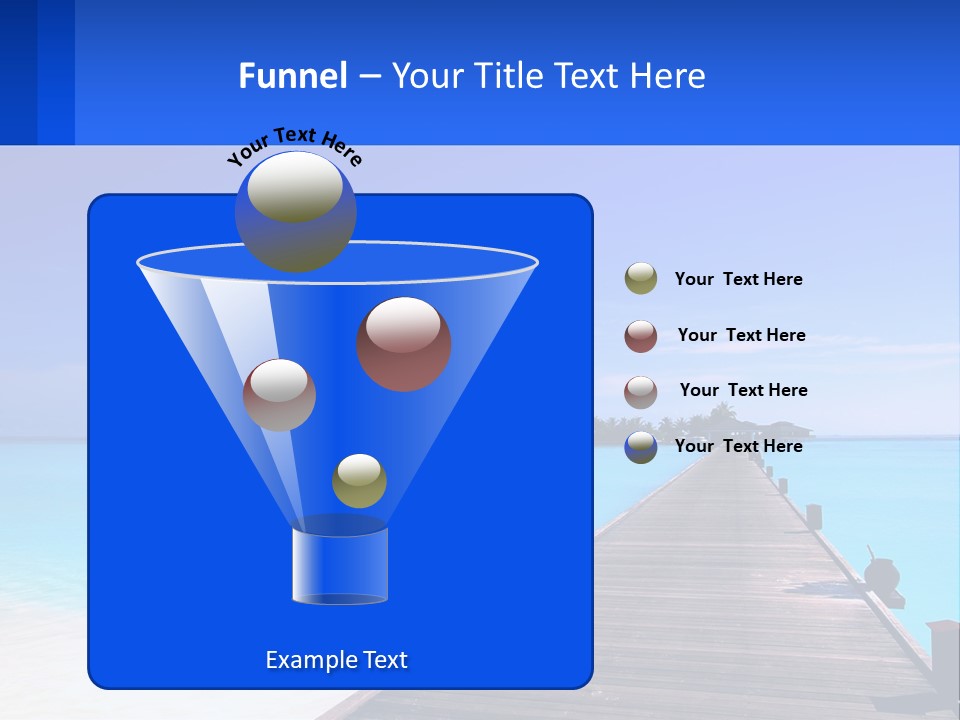 A Pier Leading Into The Ocean With A Boat In The Distance PowerPoint Template