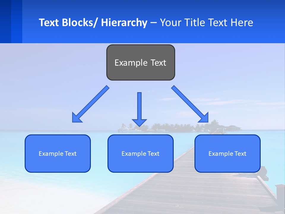 A Pier Leading Into The Ocean With A Boat In The Distance PowerPoint Template