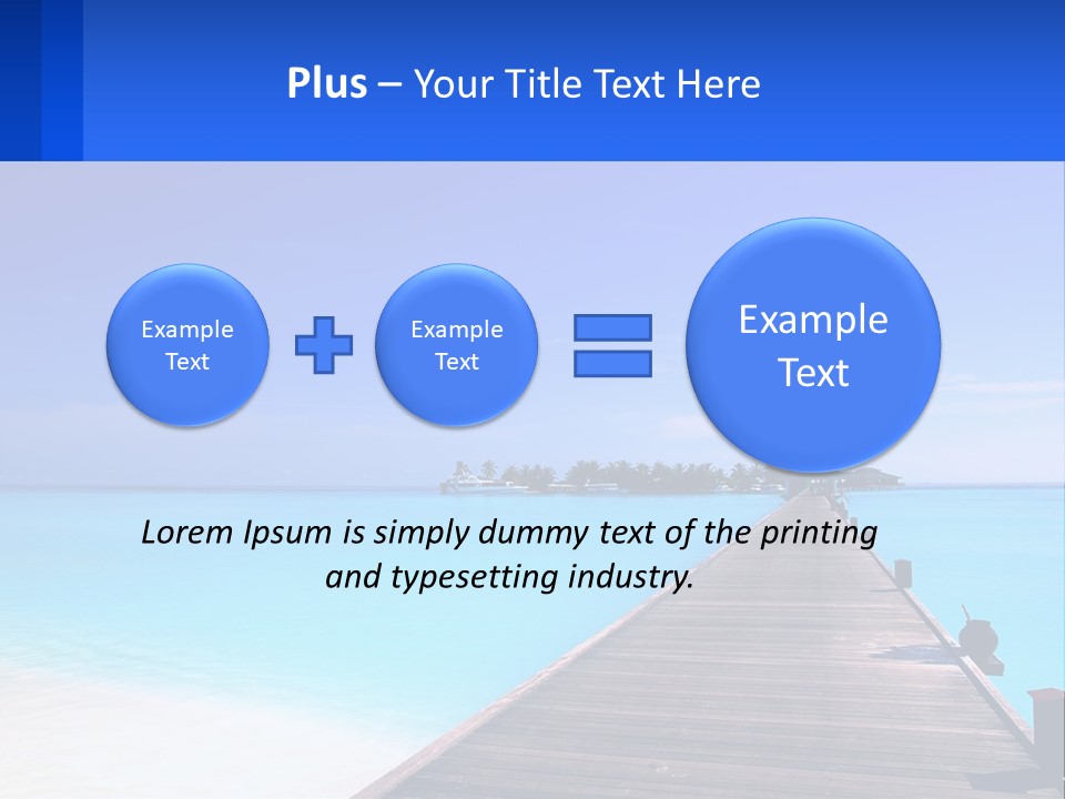 A Pier Leading Into The Ocean With A Boat In The Distance PowerPoint Template