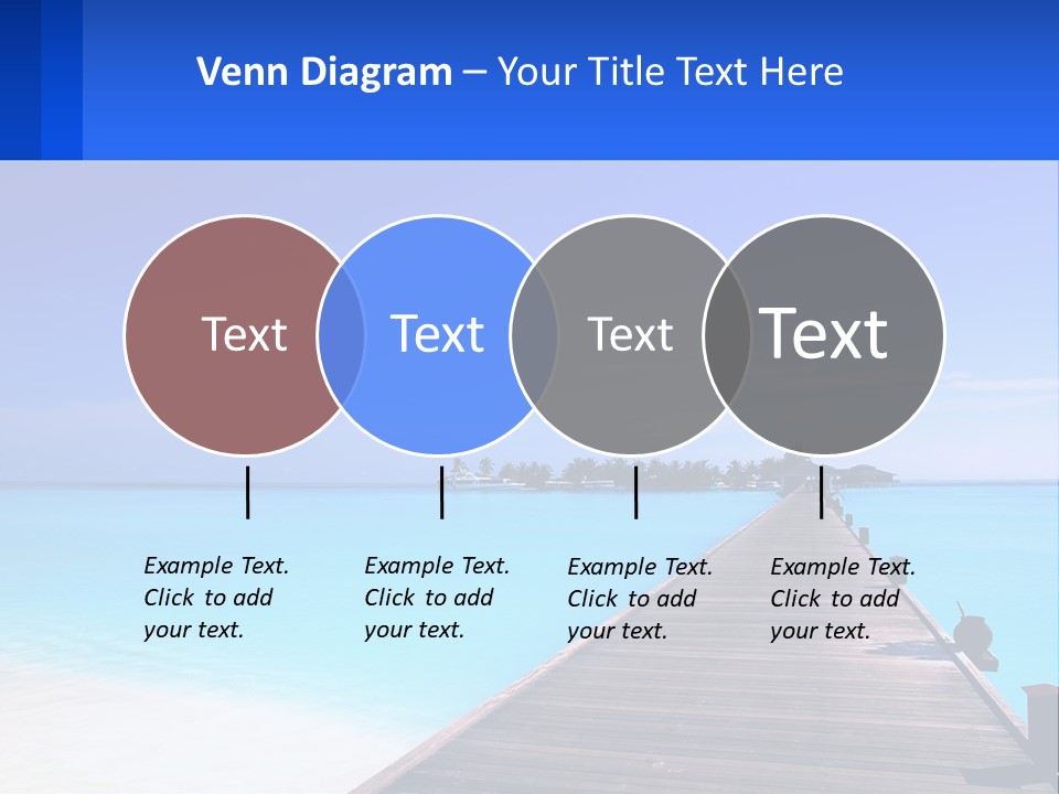 A Pier Leading Into The Ocean With A Boat In The Distance PowerPoint Template