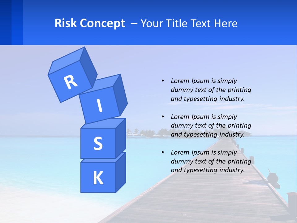 A Pier Leading Into The Ocean With A Boat In The Distance PowerPoint Template