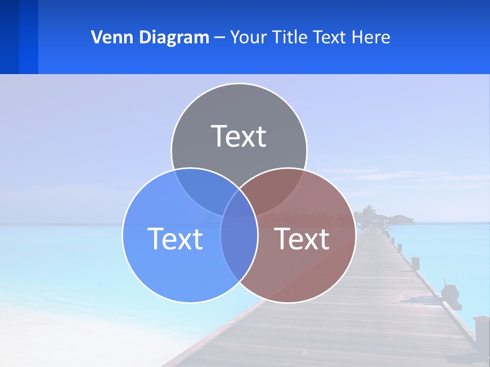 A Pier Leading Into The Ocean With A Boat In The Distance PowerPoint Template