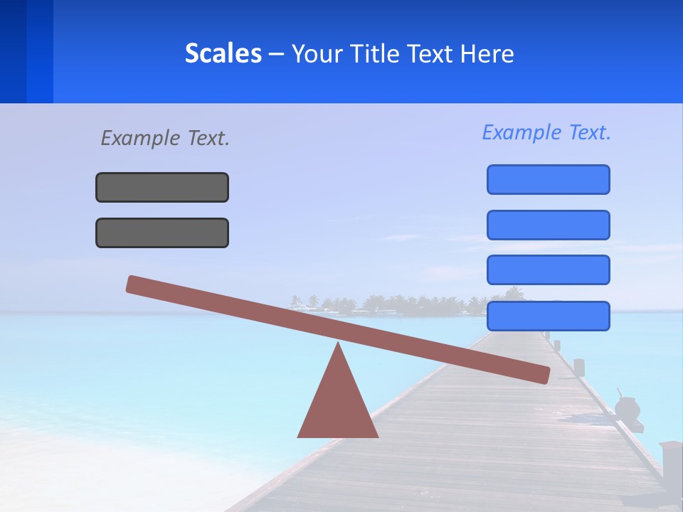 A Pier Leading Into The Ocean With A Boat In The Distance PowerPoint Template