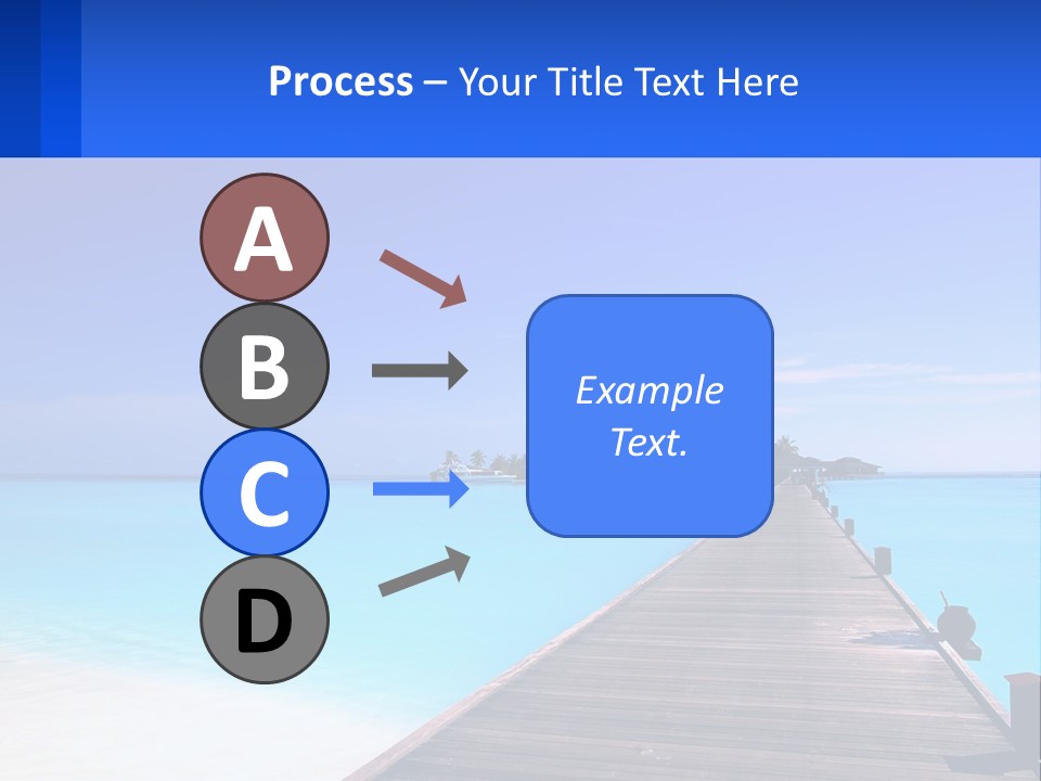 A Pier Leading Into The Ocean With A Boat In The Distance PowerPoint Template