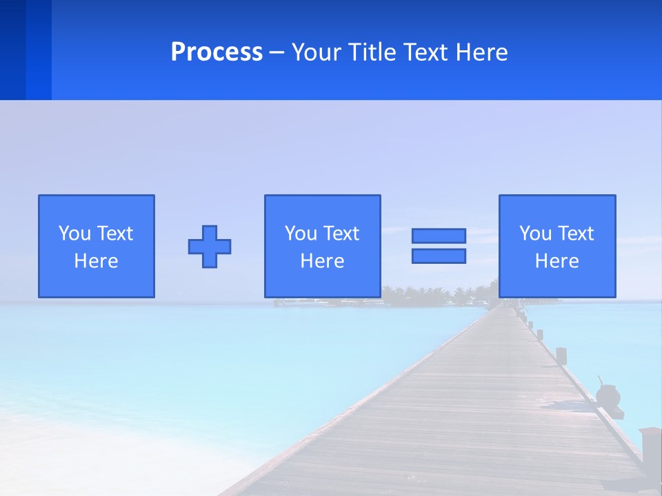 A Pier Leading Into The Ocean With A Boat In The Distance PowerPoint Template