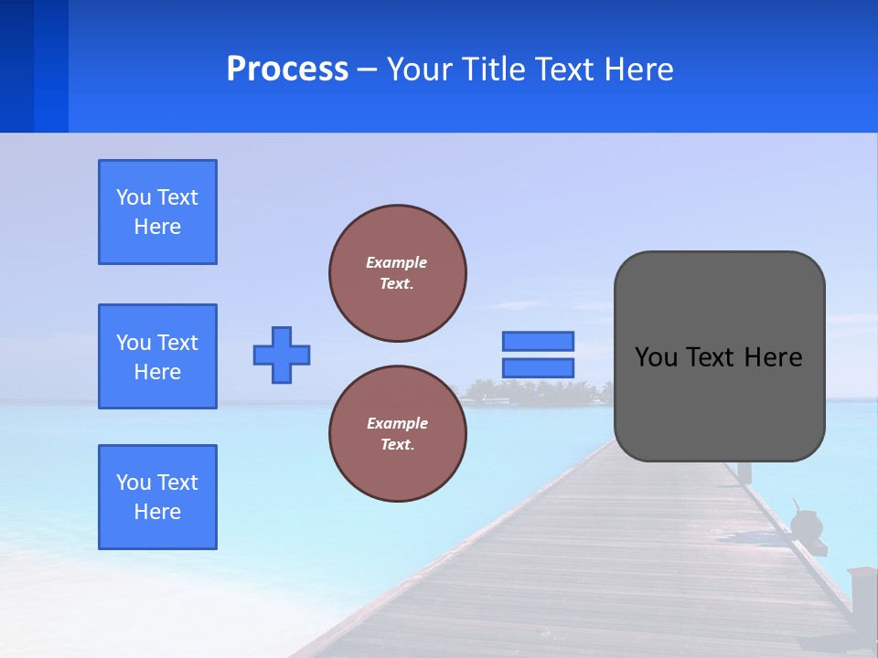 A Pier Leading Into The Ocean With A Boat In The Distance PowerPoint Template