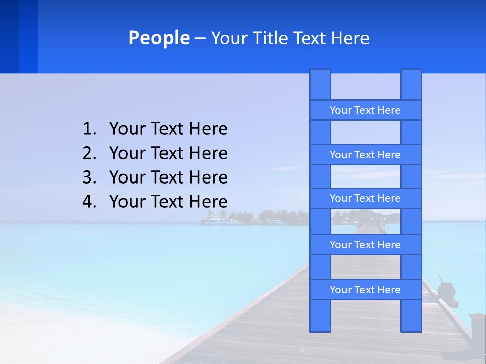 A Pier Leading Into The Ocean With A Boat In The Distance PowerPoint Template