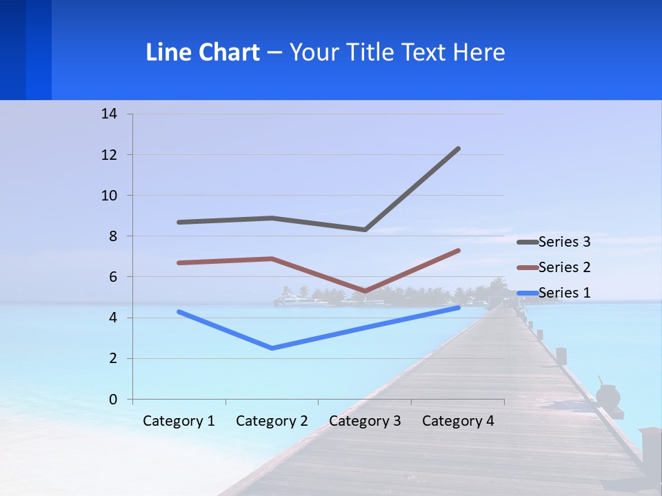 A Pier Leading Into The Ocean With A Boat In The Distance PowerPoint Template