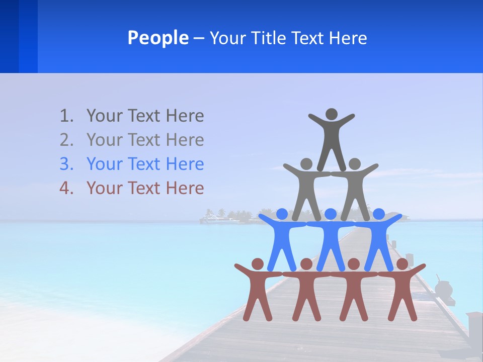 A Pier Leading Into The Ocean With A Boat In The Distance PowerPoint Template