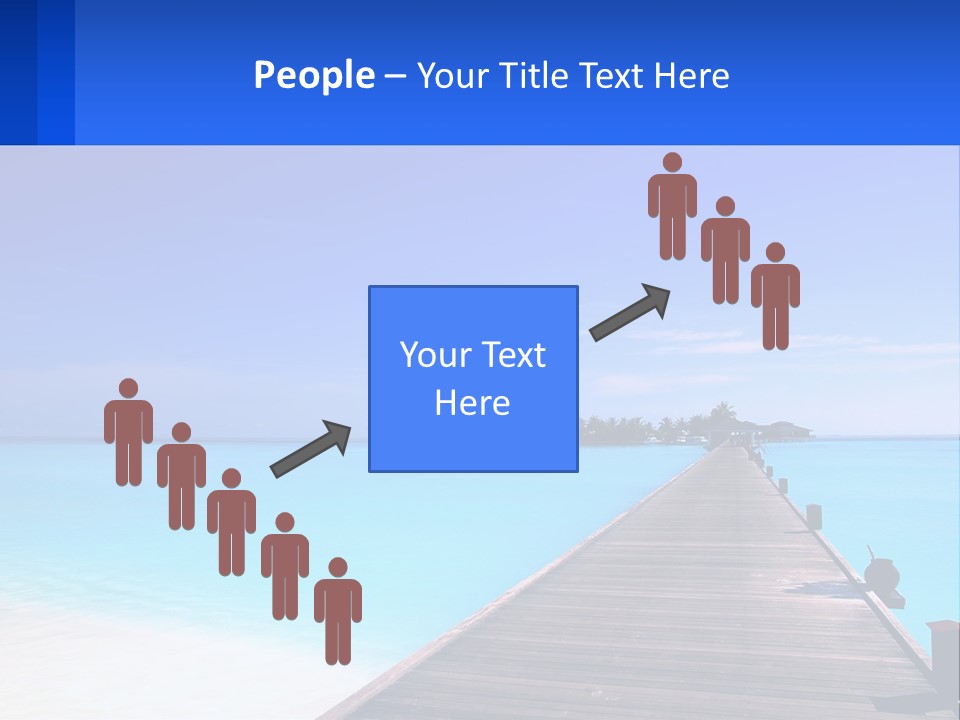 A Pier Leading Into The Ocean With A Boat In The Distance PowerPoint Template