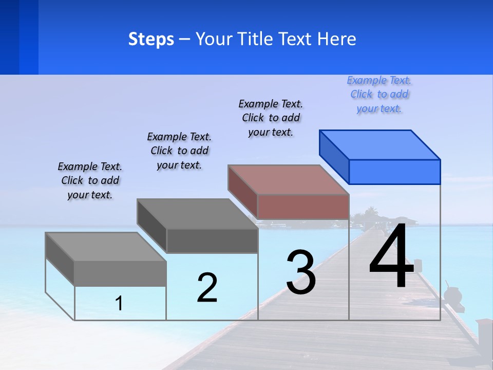 A Pier Leading Into The Ocean With A Boat In The Distance PowerPoint Template