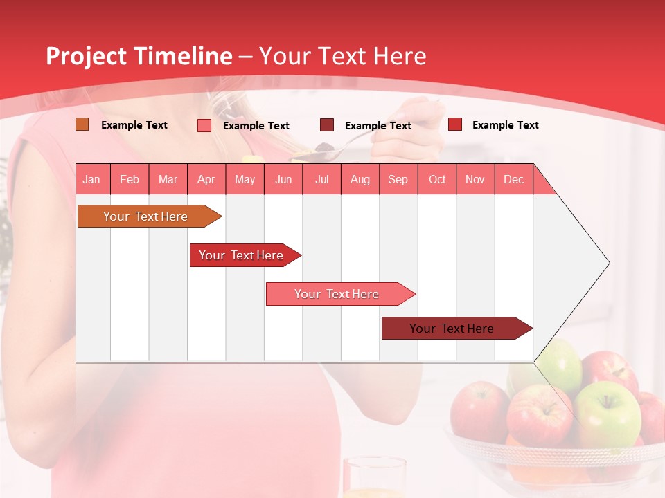 A Pregnant Woman Eating A Bowl Of Cereal Powerpoint Template PowerPoint Template