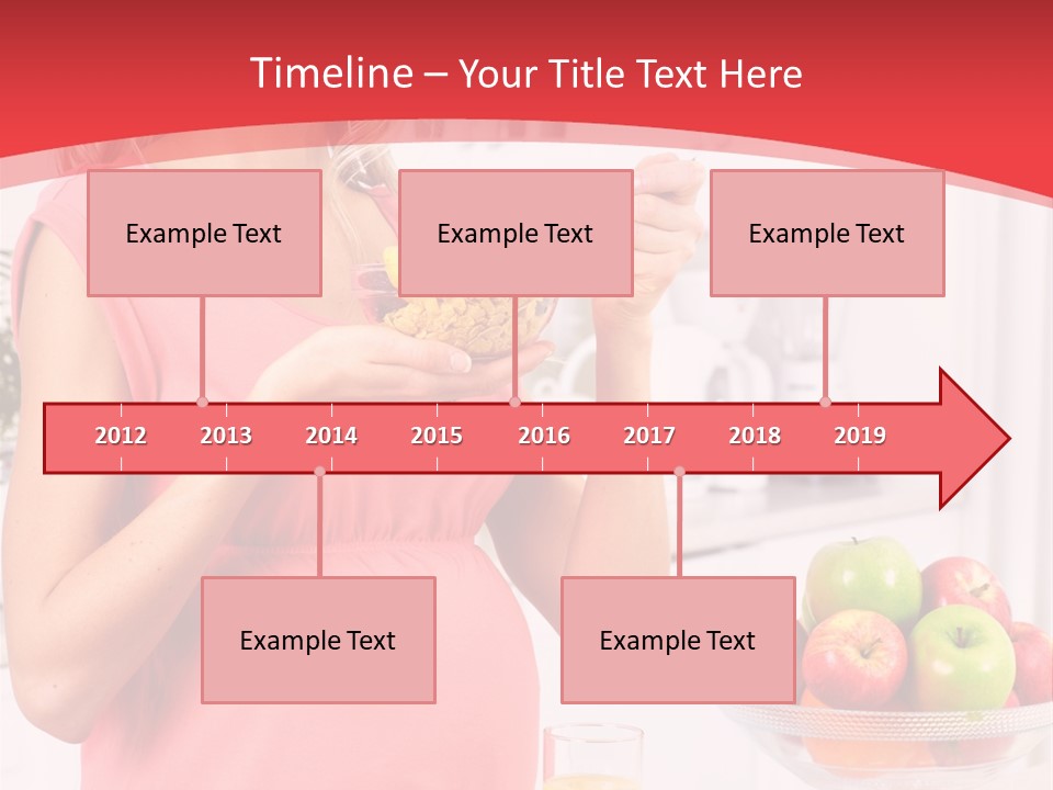 A Pregnant Woman Eating A Bowl Of Cereal Powerpoint Template PowerPoint Template
