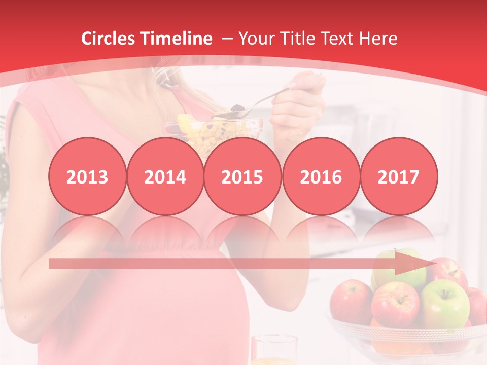 A Pregnant Woman Eating A Bowl Of Cereal Powerpoint Template PowerPoint Template