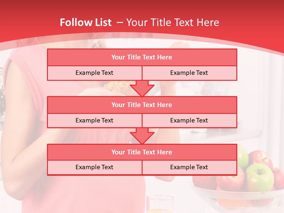 A Pregnant Woman Eating A Bowl Of Cereal Powerpoint Template PowerPoint Template