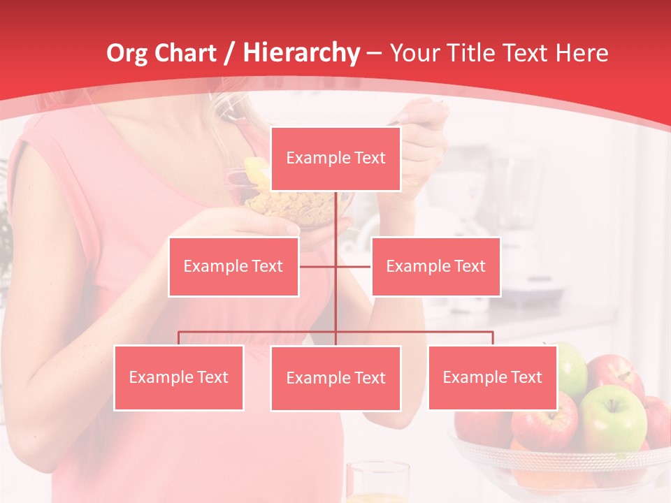 A Pregnant Woman Eating A Bowl Of Cereal Powerpoint Template PowerPoint Template