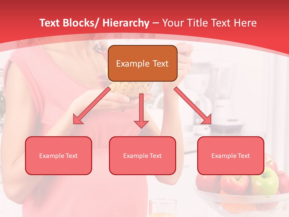 A Pregnant Woman Eating A Bowl Of Cereal Powerpoint Template PowerPoint Template