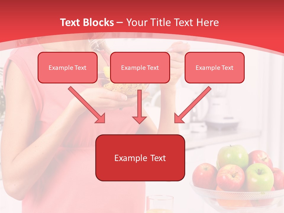 A Pregnant Woman Eating A Bowl Of Cereal Powerpoint Template PowerPoint Template