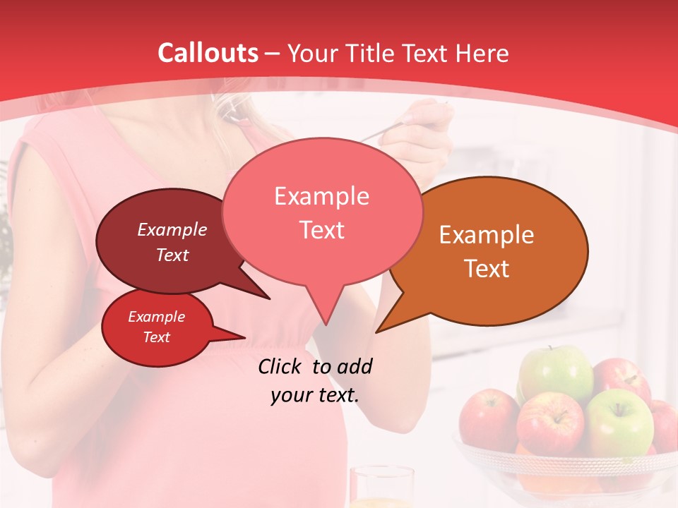 A Pregnant Woman Eating A Bowl Of Cereal Powerpoint Template PowerPoint Template