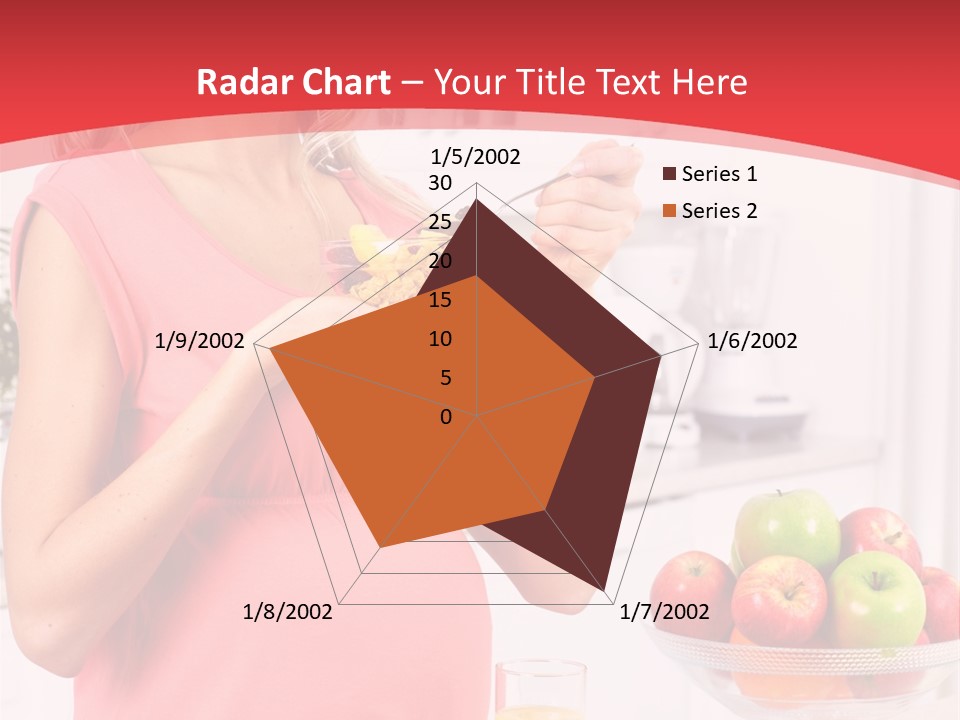 A Pregnant Woman Eating A Bowl Of Cereal Powerpoint Template PowerPoint Template