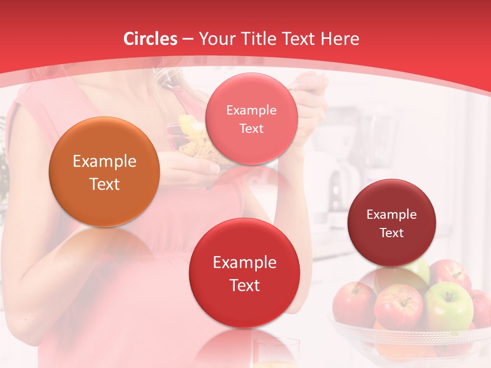 A Pregnant Woman Eating A Bowl Of Cereal Powerpoint Template PowerPoint Template