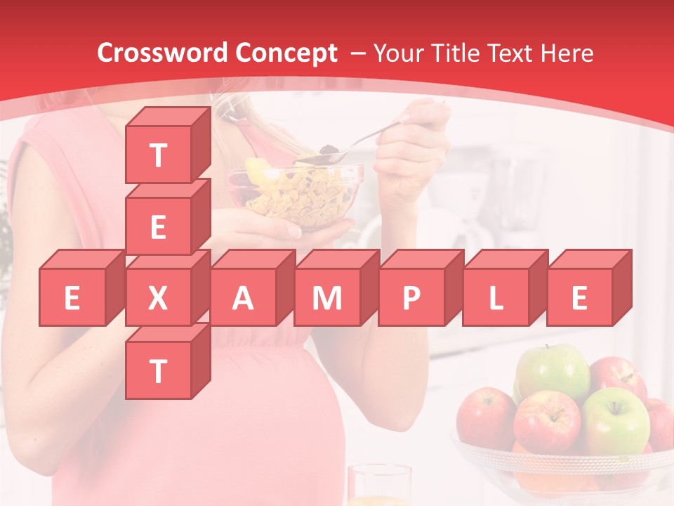 A Pregnant Woman Eating A Bowl Of Cereal Powerpoint Template PowerPoint Template