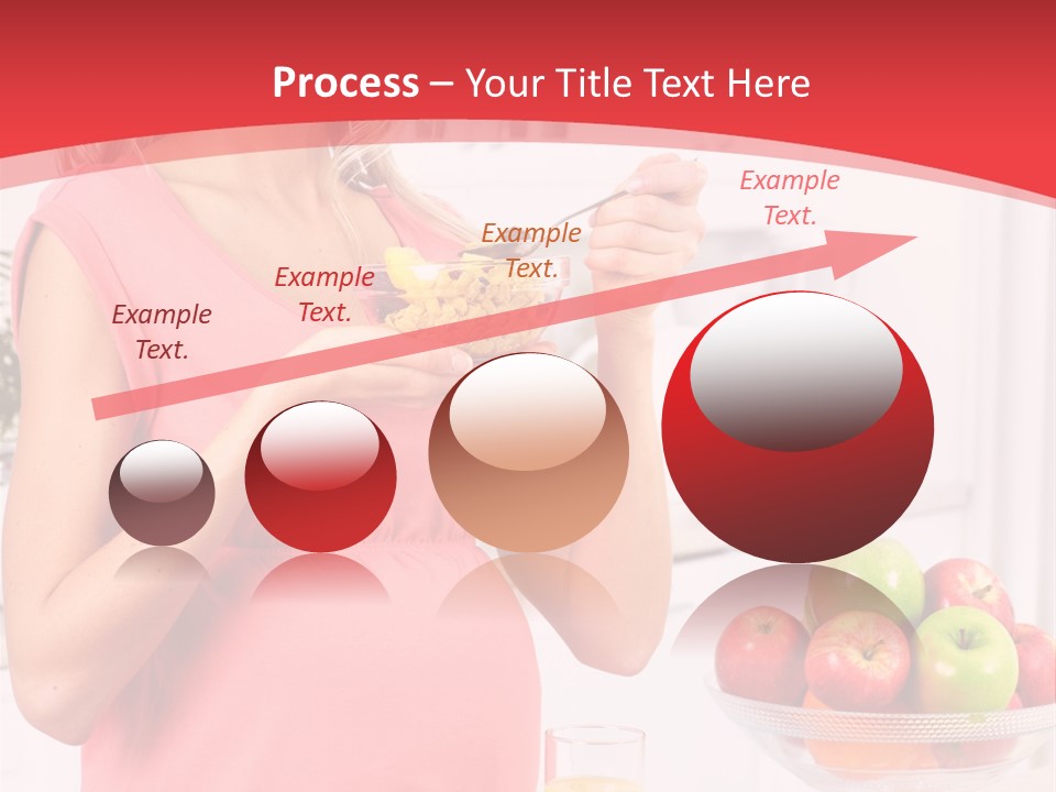A Pregnant Woman Eating A Bowl Of Cereal Powerpoint Template PowerPoint Template