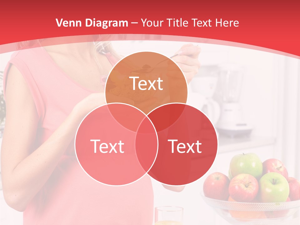 A Pregnant Woman Eating A Bowl Of Cereal Powerpoint Template PowerPoint Template