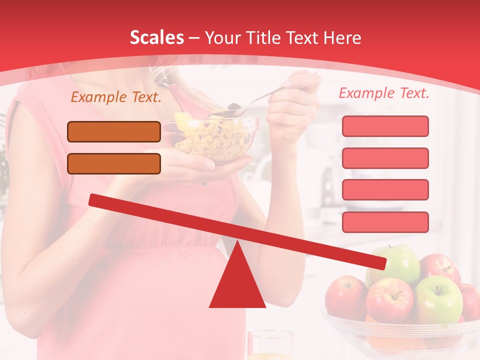 A Pregnant Woman Eating A Bowl Of Cereal Powerpoint Template PowerPoint Template