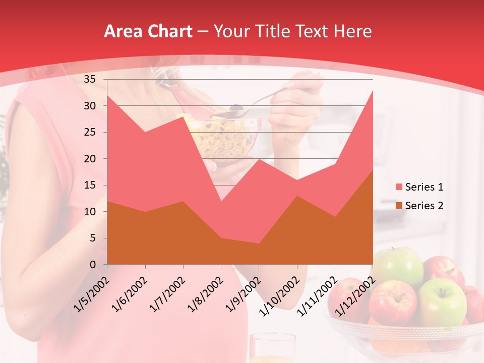 A Pregnant Woman Eating A Bowl Of Cereal Powerpoint Template PowerPoint Template