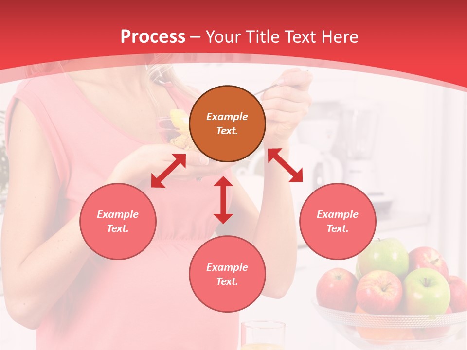 A Pregnant Woman Eating A Bowl Of Cereal Powerpoint Template PowerPoint Template