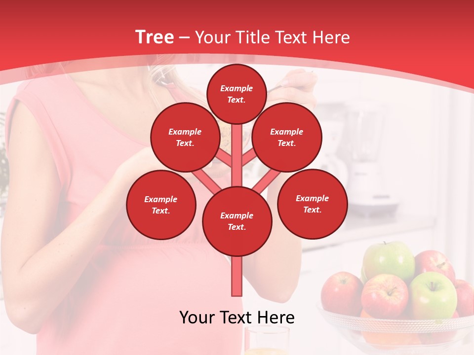 A Pregnant Woman Eating A Bowl Of Cereal Powerpoint Template PowerPoint Template