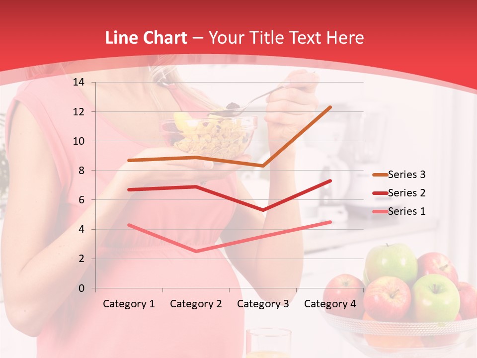 A Pregnant Woman Eating A Bowl Of Cereal Powerpoint Template PowerPoint Template
