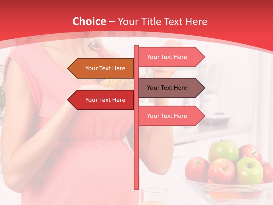 A Pregnant Woman Eating A Bowl Of Cereal Powerpoint Template PowerPoint Template