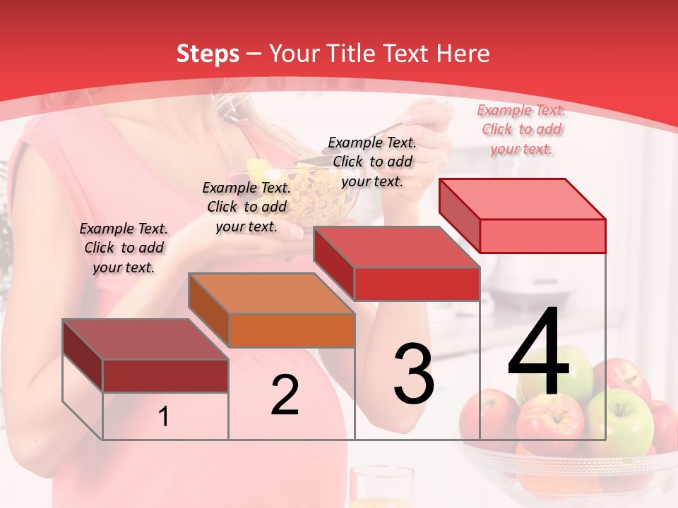 A Pregnant Woman Eating A Bowl Of Cereal Powerpoint Template PowerPoint Template