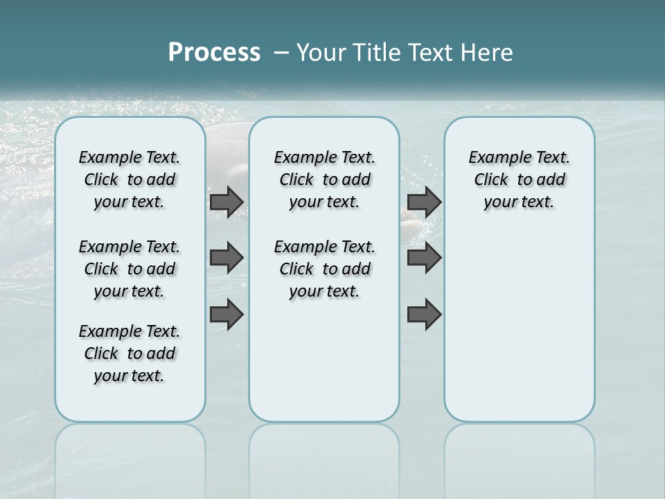 A Dolphin Swimming In The Water With A Ball In Its Mouth PowerPoint Template