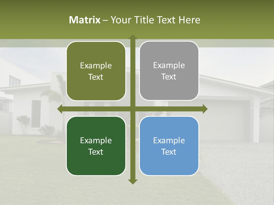 A House With A Green Lawn In Front Of It PowerPoint Template