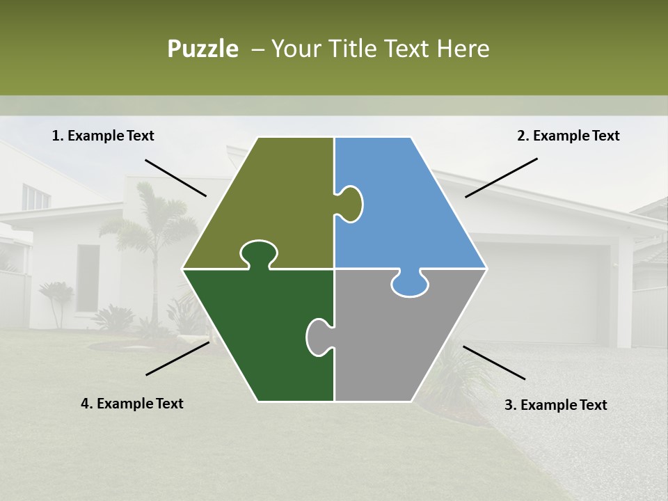 A House With A Green Lawn In Front Of It PowerPoint Template