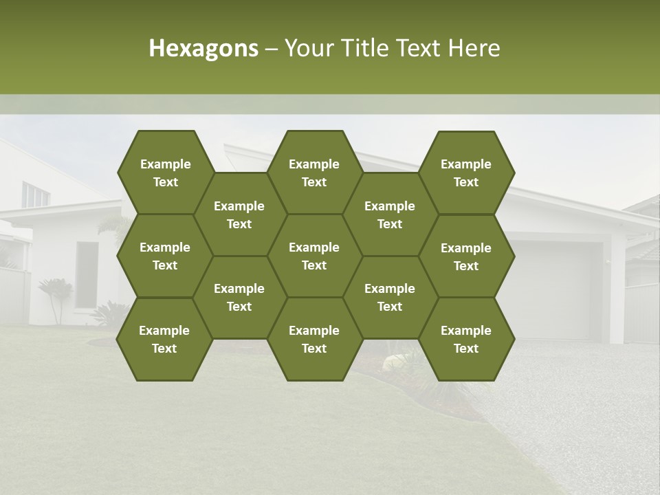 A House With A Green Lawn In Front Of It PowerPoint Template