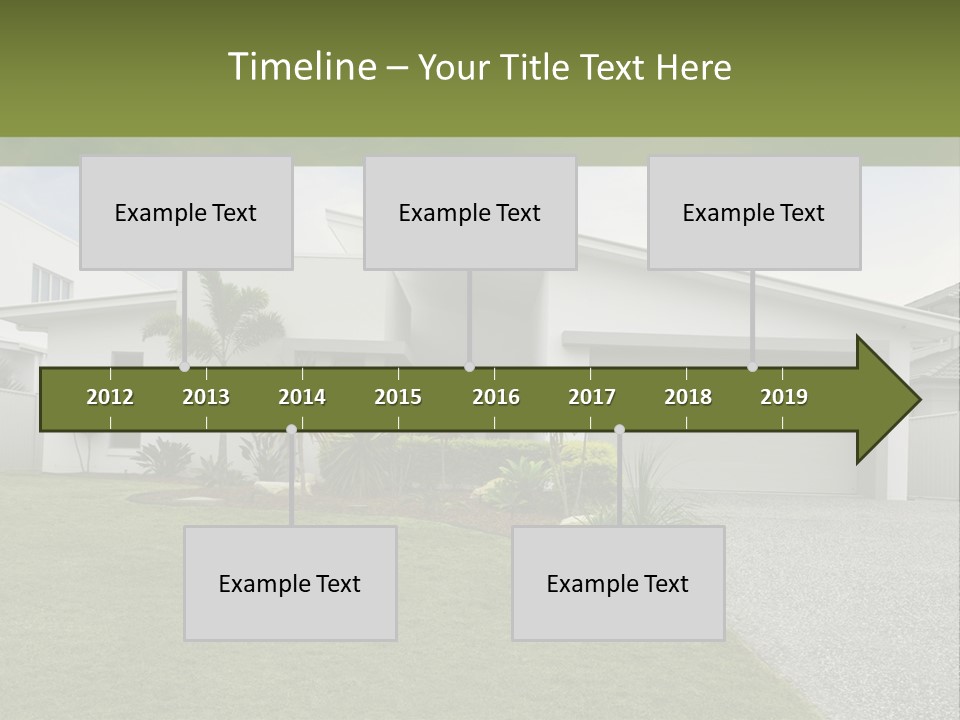 A House With A Green Lawn In Front Of It PowerPoint Template