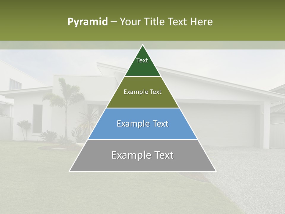 A House With A Green Lawn In Front Of It PowerPoint Template
