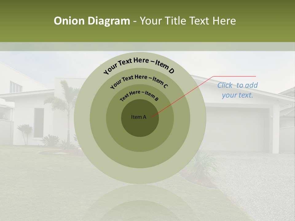 A House With A Green Lawn In Front Of It PowerPoint Template