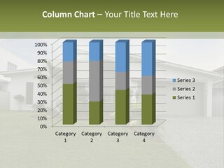 A House With A Green Lawn In Front Of It PowerPoint Template